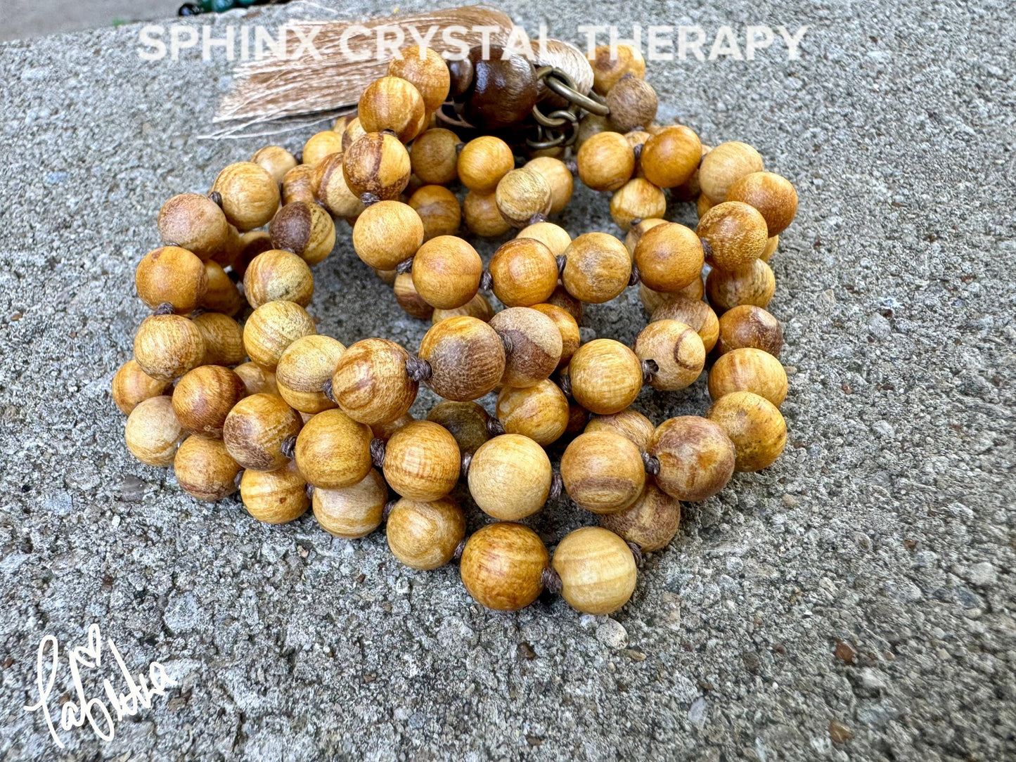 Only One - Peruvian Palo Santo Wood Mala Necklace - Aura Cleansing - 108 Prayer Beads - Meditation Mantra Tool - Spiritual Growth