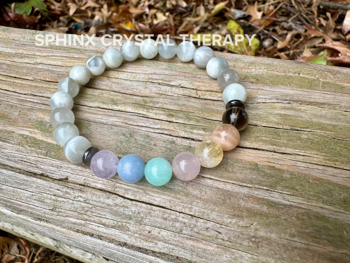 Only One - AAA Rare Silver Moonstone - IMPERFECT Stones - Divine Feminine - Pastel Chakra Stones - DISCOUNTED Crystal Gemstone Bracelet