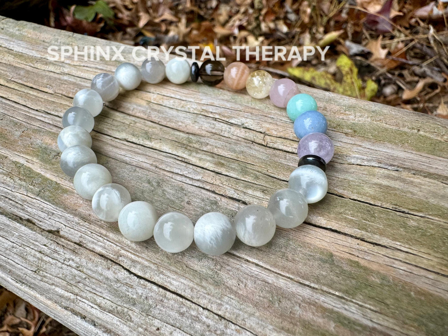 Only One - AAA Rare Silver Moonstone - IMPERFECT Stones - Divine Feminine - Pastel Chakra Stones - DISCOUNTED Crystal Gemstone Bracelet