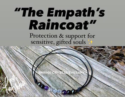 4mm Empath Protection - Amethyst - Labradorite - Onyx - REAL AAA Crystal Healing Gemstones - Minimal & Dainty Adjustable String Bracelet