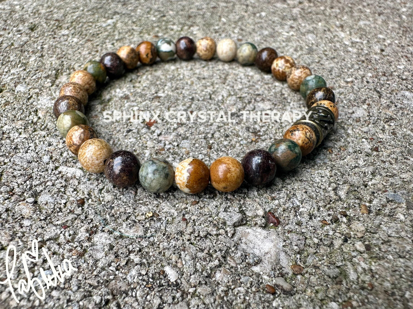 Positive Perspective Spiritual Growth Positivity " Kuranda's Rain Dance " Strength Courage Connection with Earth Crystal Healing Bracelet