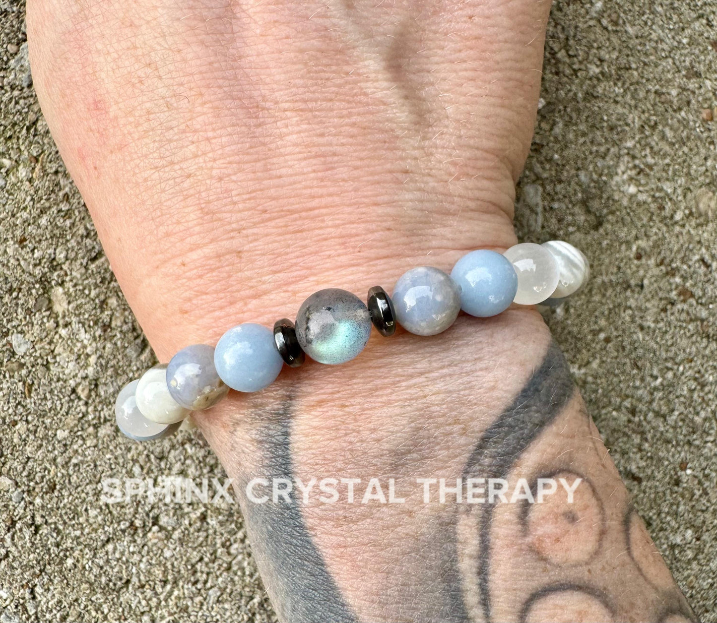 Only One - Emotional Healing - IMPERFECT Stones - Grief Depression Support - RARE Blue Rose Quartz - Moonstone DISCOUNTED Crystal Bracelet 1