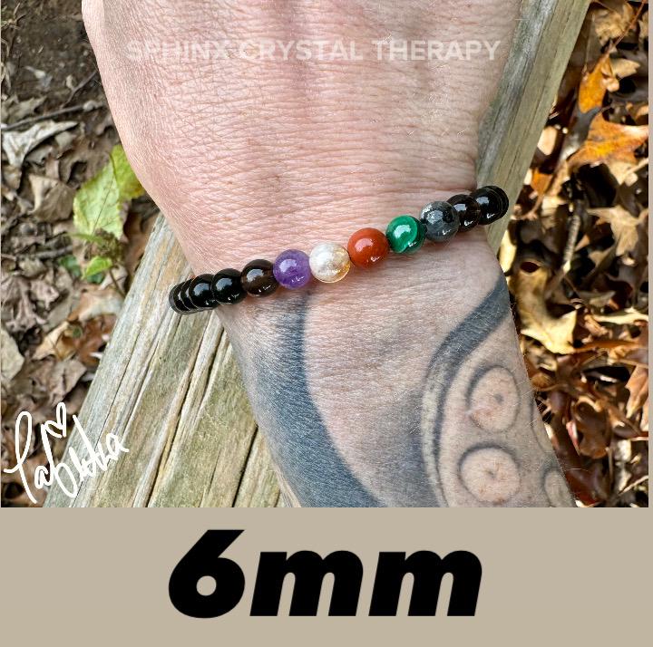 Scorpio Energy - Zodiac Horoscope " The Protector , Scorpio " October November Birthday - REAL Quality Gemstones - Crystal Healing Bracelet