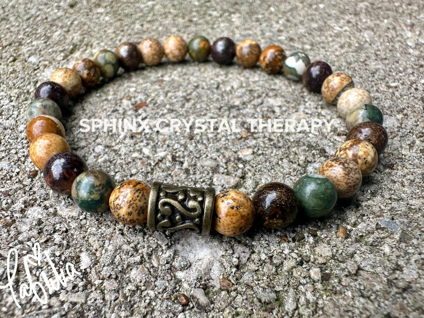 Positive Perspective Spiritual Growth Positivity " Kuranda's Rain Dance " Strength Courage Connection with Earth Crystal Healing Bracelet