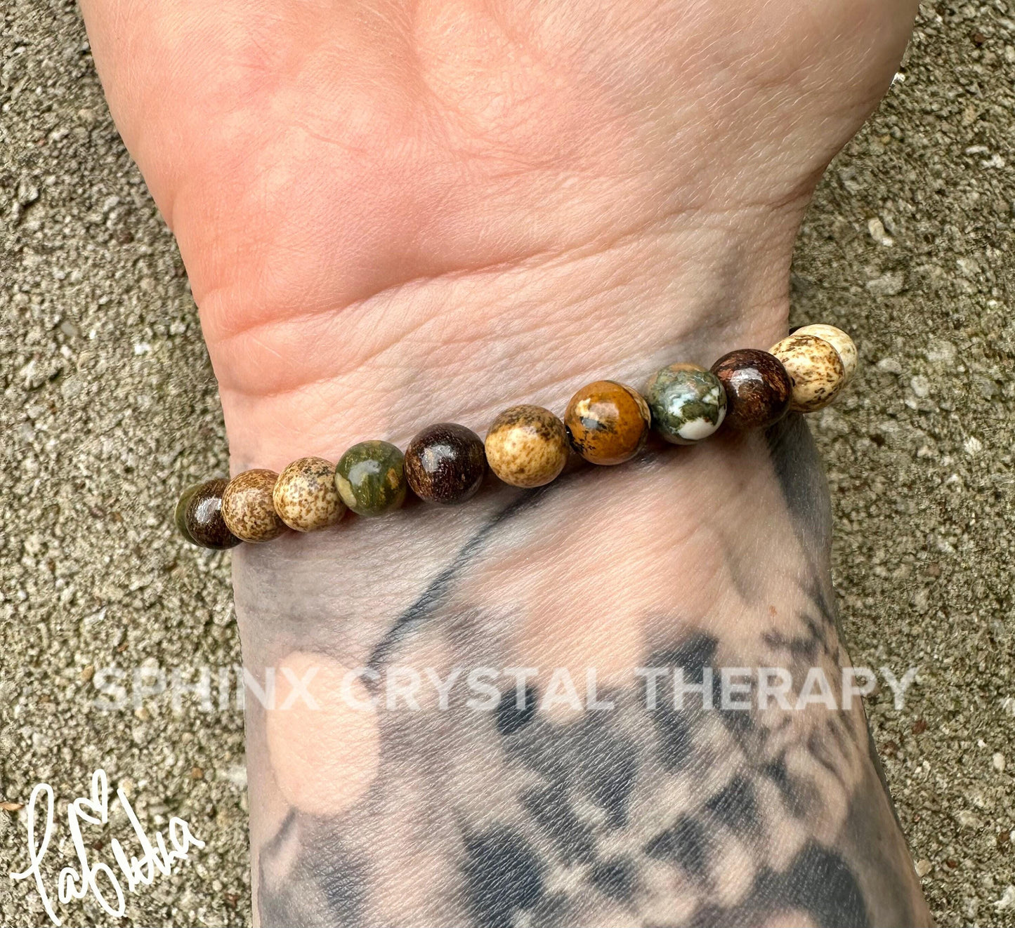 Positive Perspective Spiritual Growth Positivity " Kuranda's Rain Dance " Strength Courage Connection with Earth Crystal Healing Bracelet