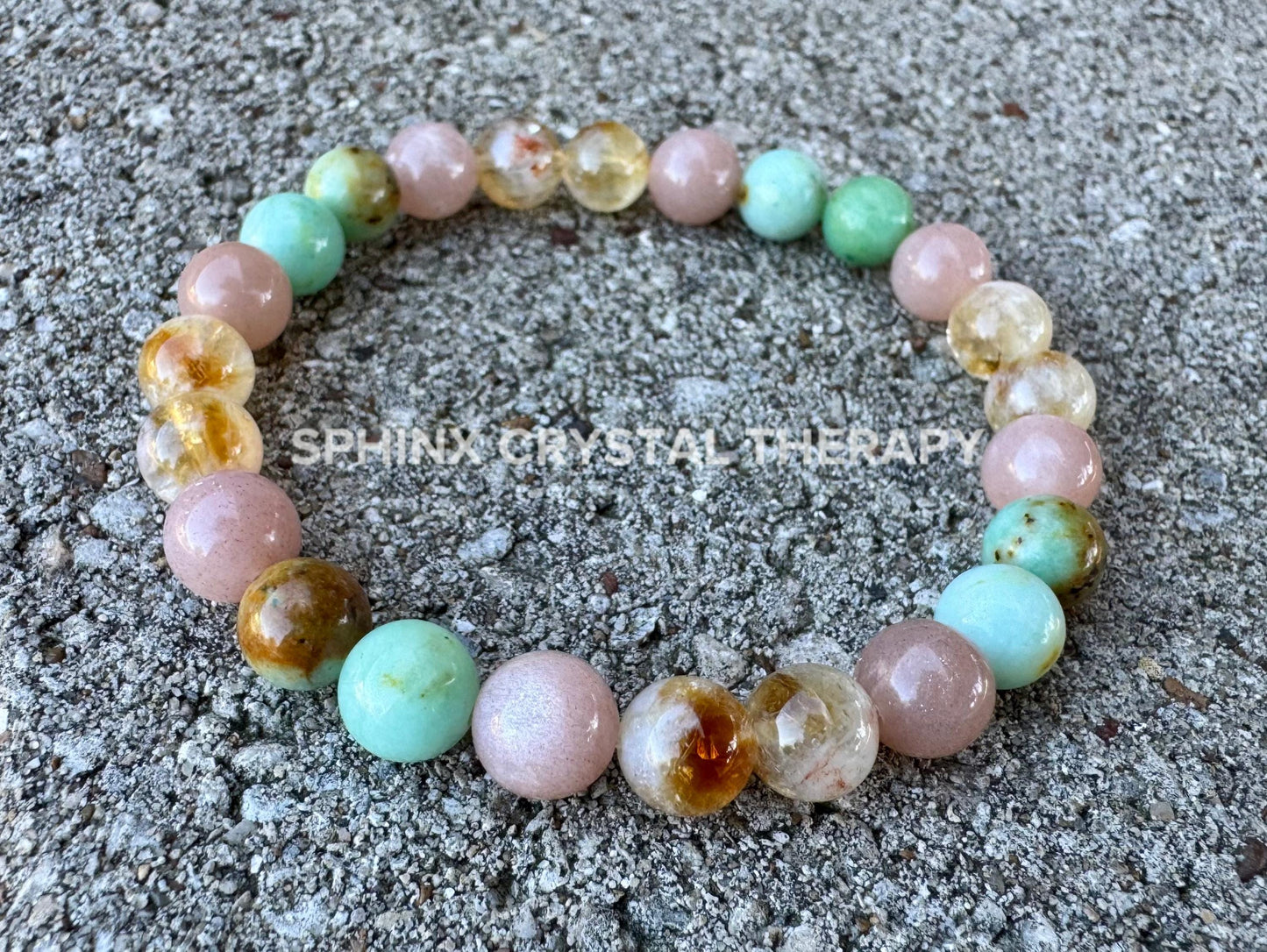 Self Empowerment & Expression " Goddess of Eternal Youth " Communication - Moonstone - Citrine - REAL AAA Crystal Healing Gemstone Bracelet