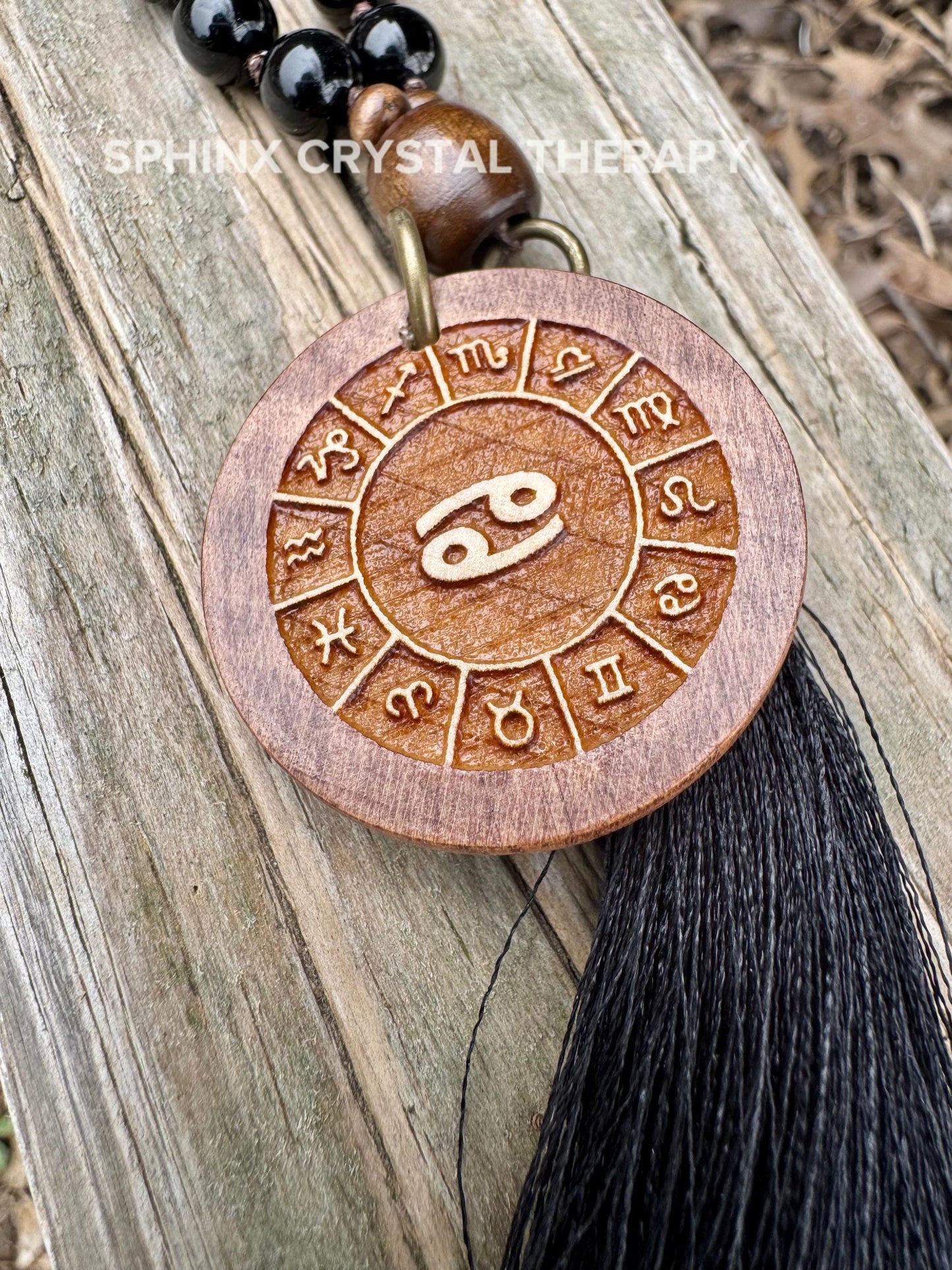 Cancer Sign Energy Mala " The Intuitive Cancer " June July Birthday - Zodiac Birthstones - High Quality Crystal Healing Gemstone Necklace