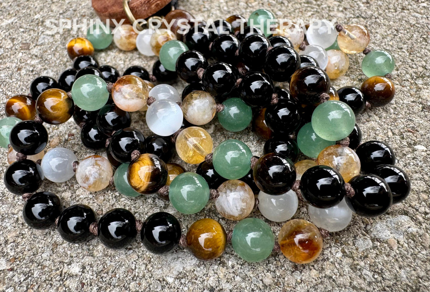 Taurus Energy Mala - Zodiac Birthstones " The Determined Taurus " April May Birthday - AAA High Quality Crystal Healing Gemstone Necklace