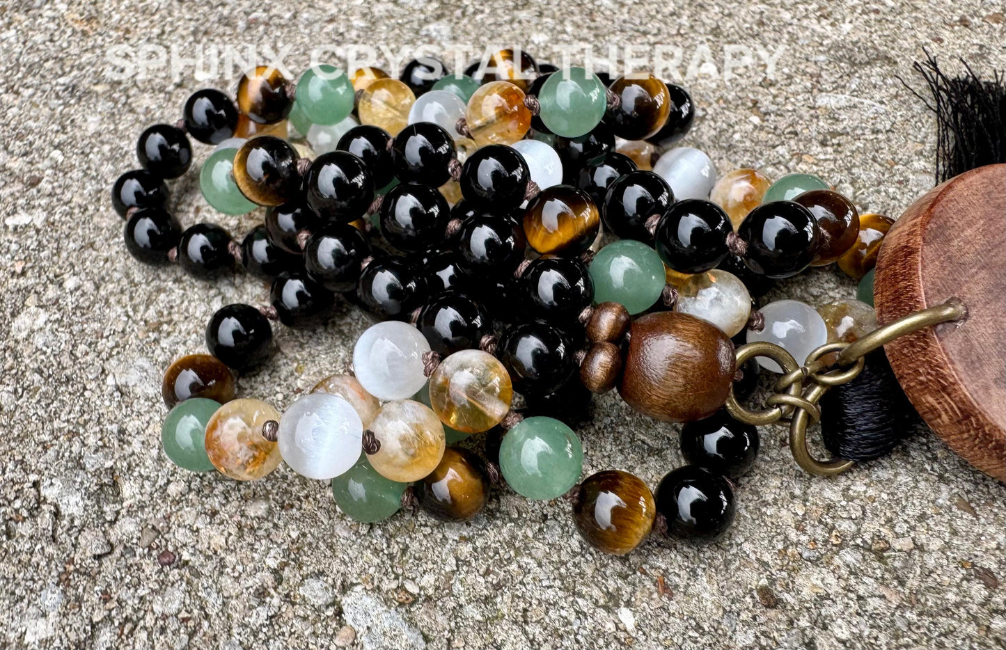 Taurus Energy Mala - Zodiac Birthstones " The Determined Taurus " April May Birthday - AAA High Quality Crystal Healing Gemstone Necklace