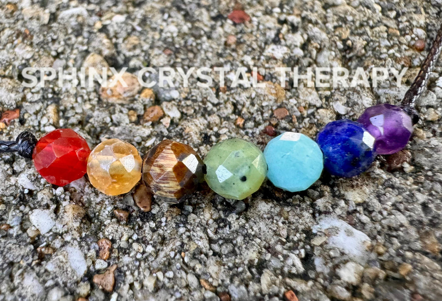 4mm Chakra Stones - REAL AAA Crystal Healing Gemstones - Empath Support - Spiritual Growth - Minimal & Dainty Adjustable String Bracelet