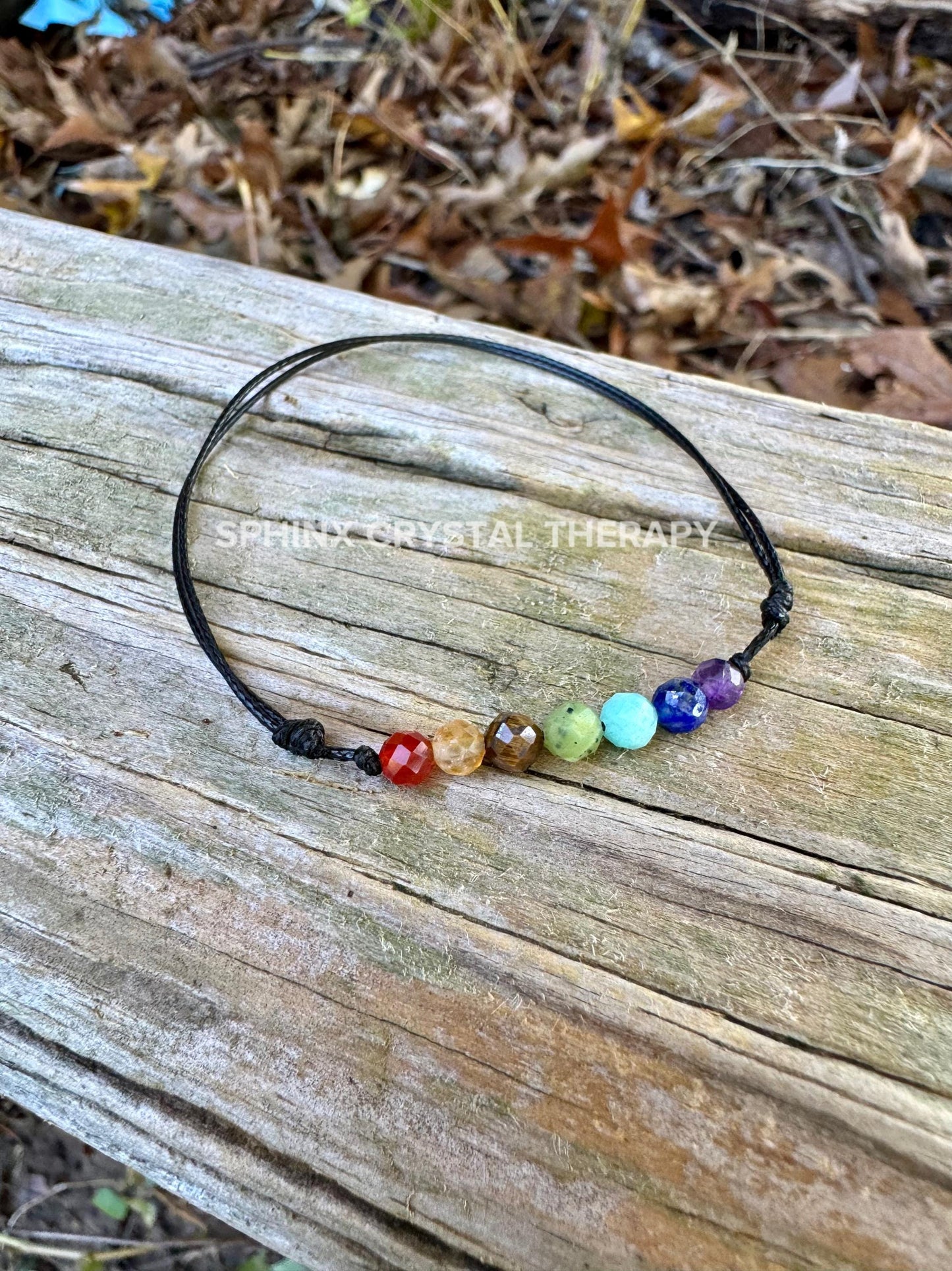4mm Chakra Stones - REAL AAA Crystal Healing Gemstones - Empath Support - Spiritual Growth - Minimal & Dainty Adjustable String Bracelet