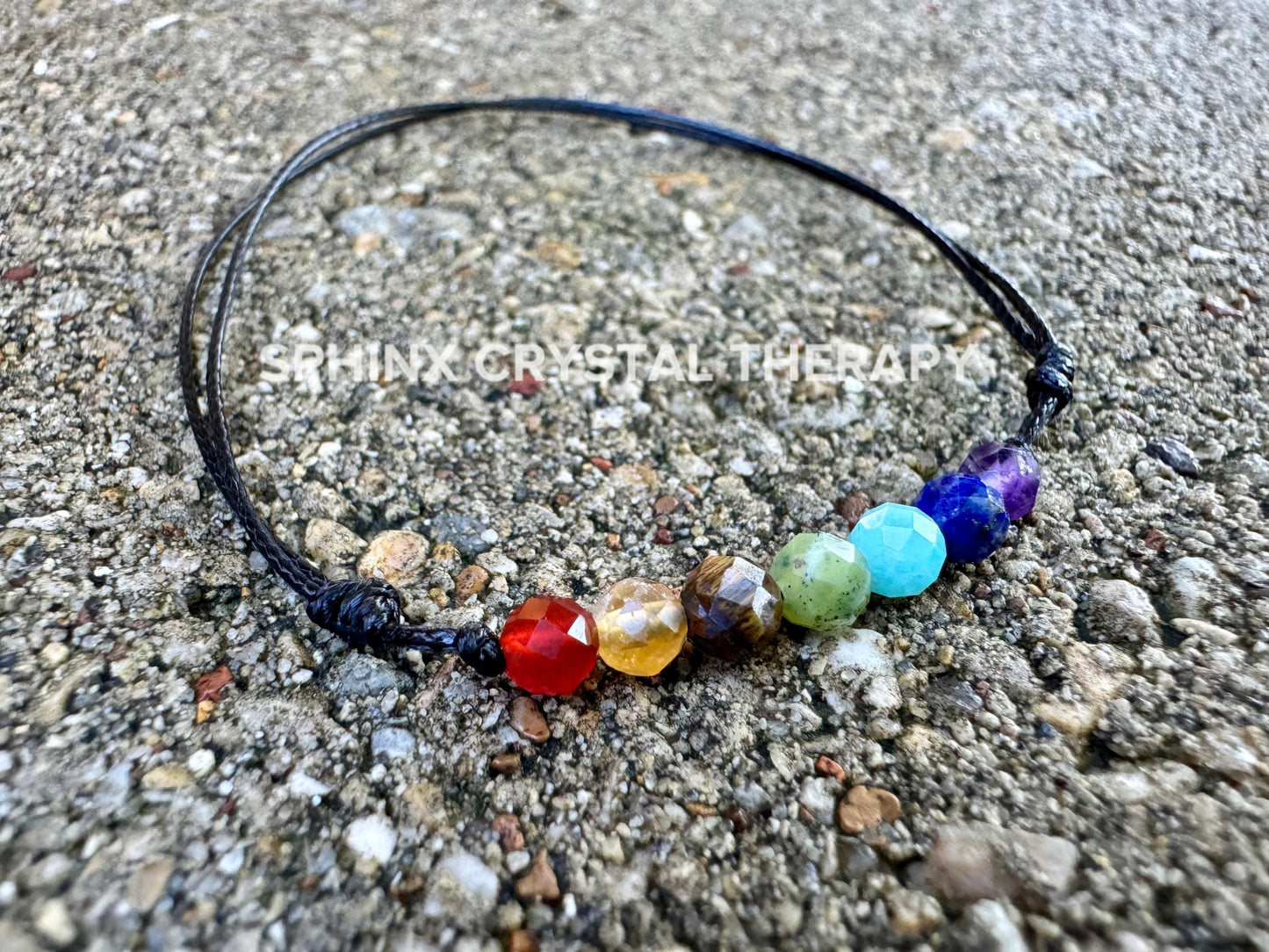 4mm Chakra Stones - REAL AAA Crystal Healing Gemstones - Empath Support - Spiritual Growth - Minimal & Dainty Adjustable String Bracelet
