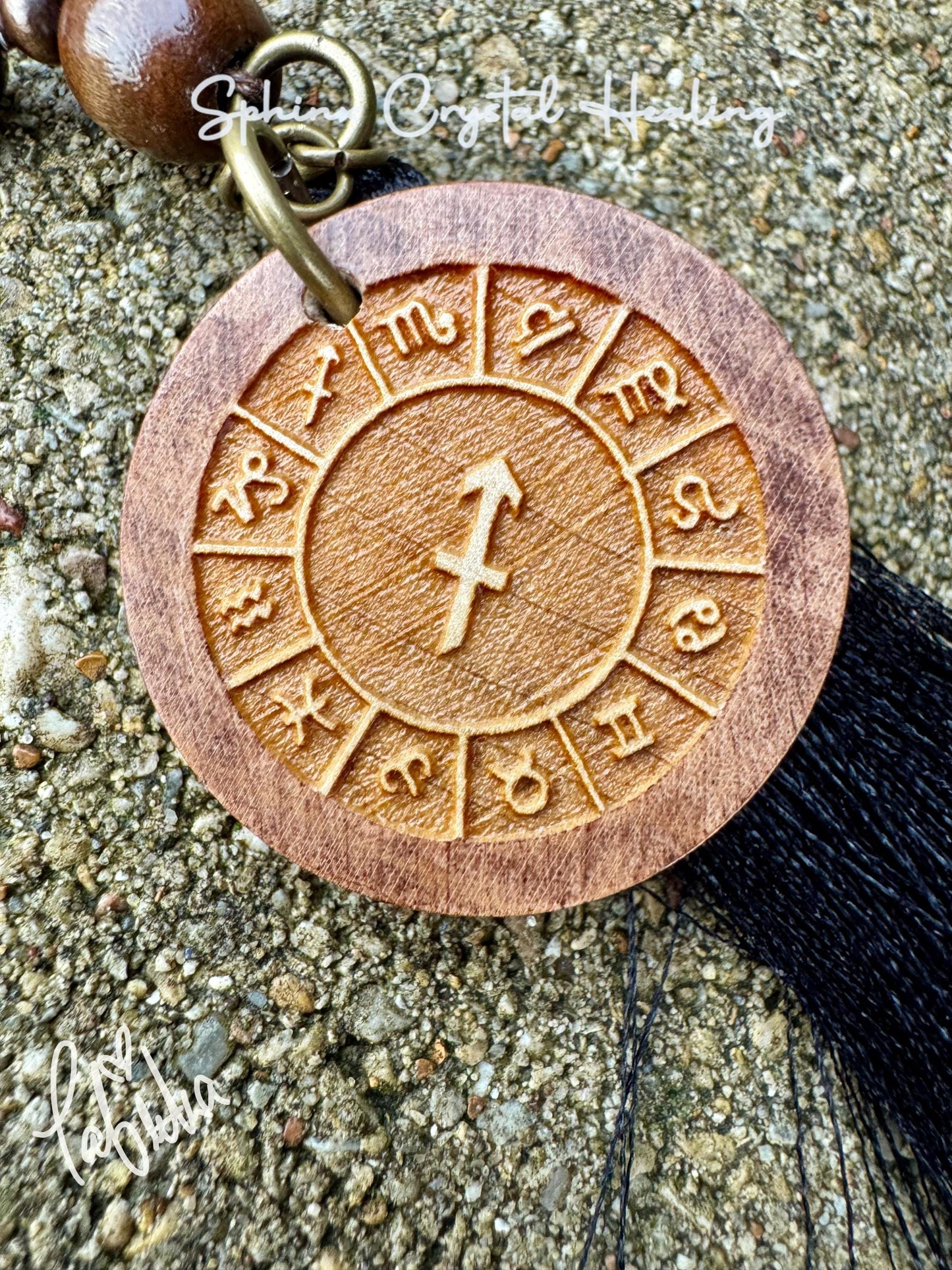 Sagittarius Energy Mala Necklace - The Optimistic Sagittarius " November December Birthday - High Quality Zodiac Crystal Healing Gemstones
