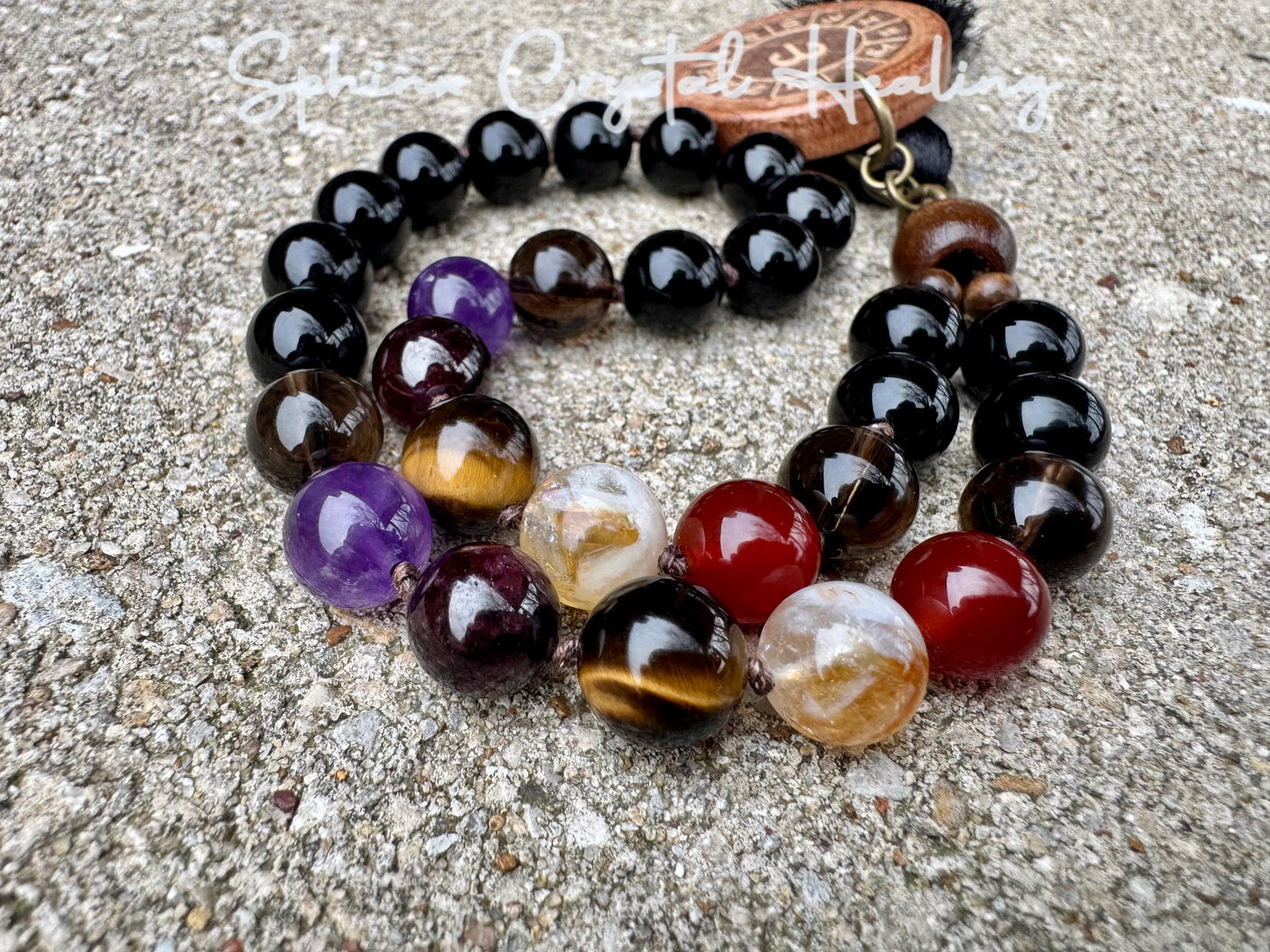 Aries Energy Car Charm " The Passionate Aries " Astrology Zodiac - March April Birthday - Rear View Mirror - Gemstone Crystal Mala Ornament