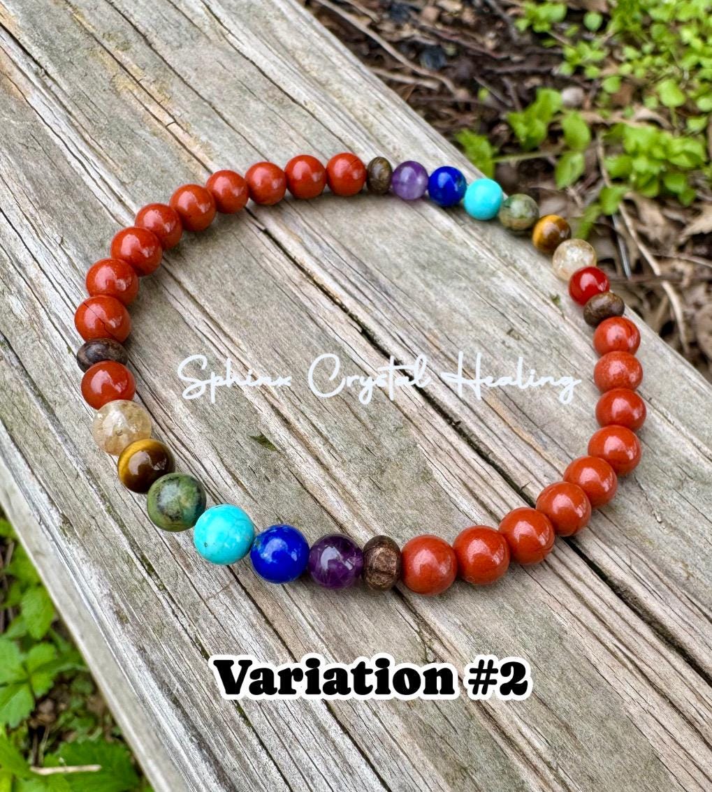 Grounding & Protection Anklet - Chakra Balance - AAA High Grade Red Jasper - Strength - Empowerment - Real Quality Crystal Healing Gemstones