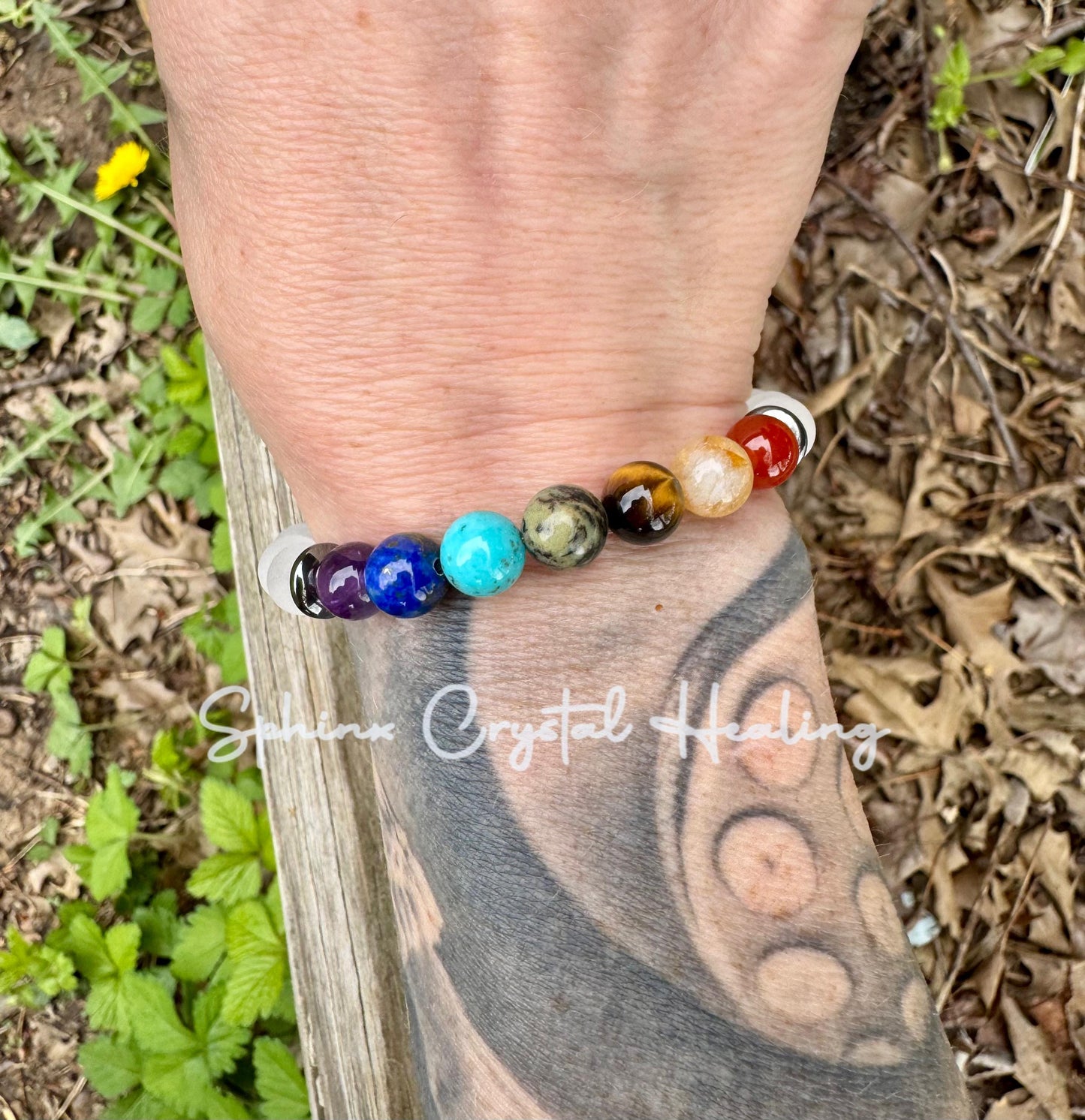 Clear Quartz Chakra - Spiritual Energy Balance - High Vibrational Stones - Higher Self - Aura Protection - Crystal Healing Gemstone Bracelet