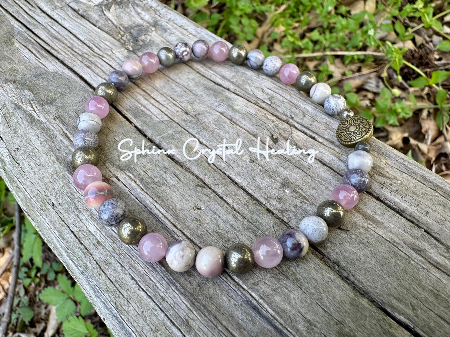 Heart Healing Anklet “The Four Noble Truths” Buddhism - Peace and Calming - Spiritual Energy Support - Real Crystal Gemstone Ankle Bracelet