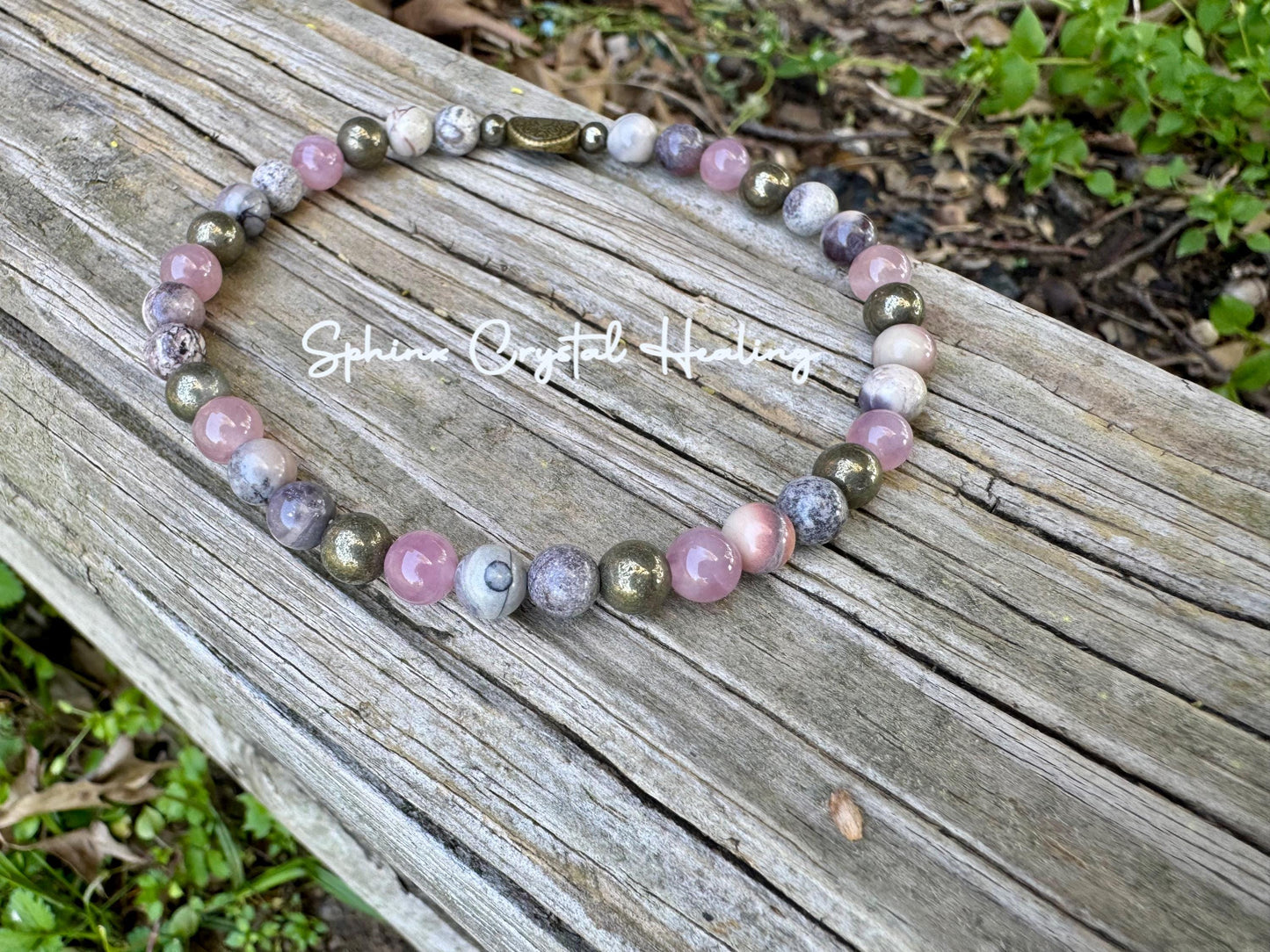 Heart Healing Anklet “The Four Noble Truths” Buddhism - Peace and Calming - Spiritual Energy Support - Real Crystal Gemstone Ankle Bracelet