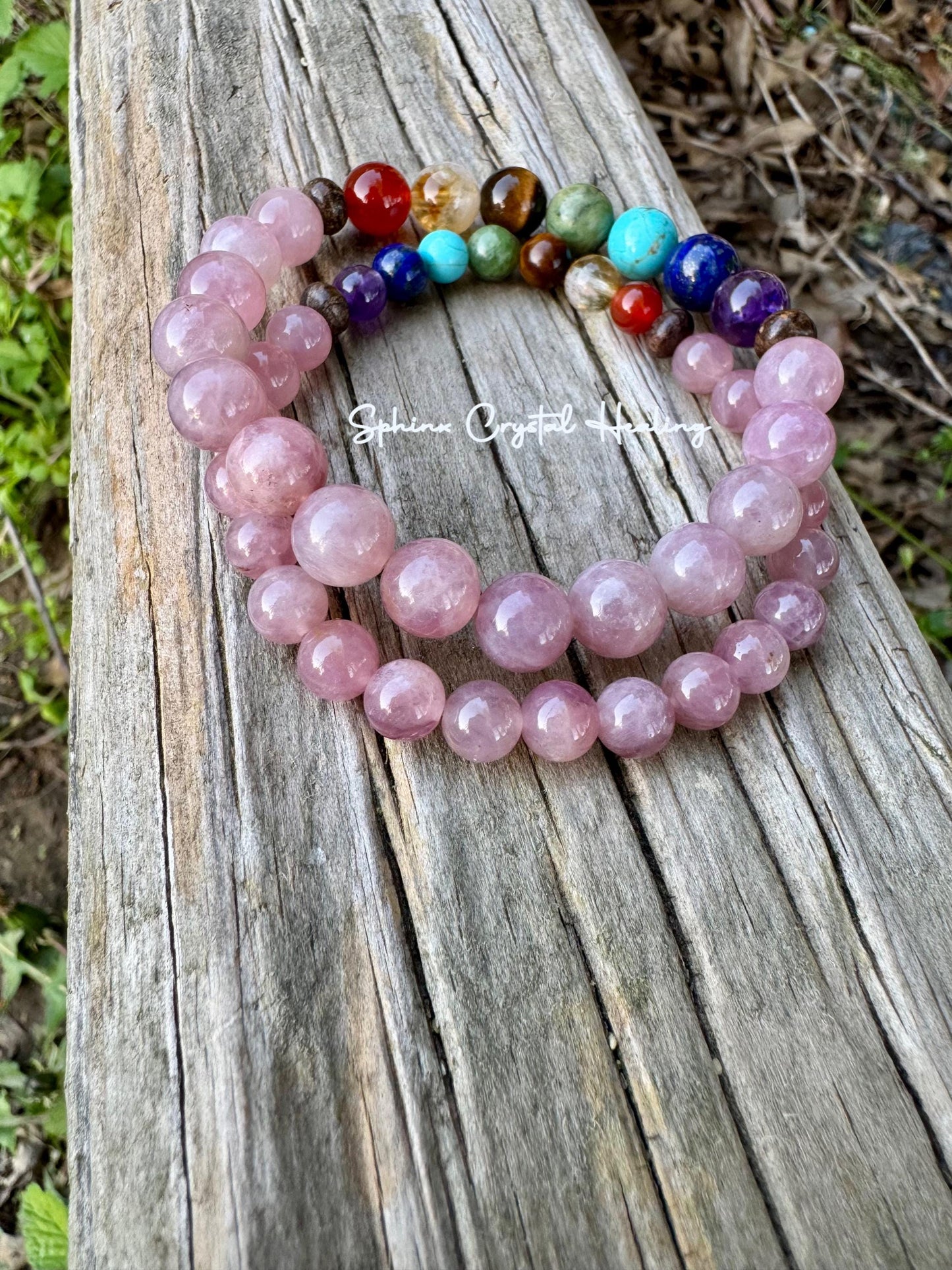 Emotional Healing - Self love & Confidence - RARE High Grade Rose Quartz - Chakra Balance - Anxiety Support - Real Crystal Gemstone Bracelet