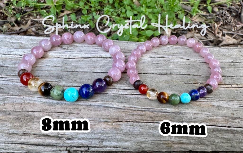 Emotional Healing - Self love & Confidence - RARE High Grade Rose Quartz - Chakra Balance - Anxiety Support - Real Crystal Gemstone Bracelet