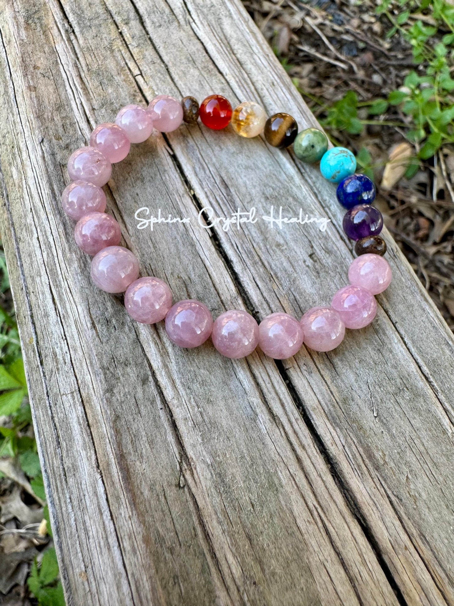 Emotional Healing - Self love & Confidence - RARE High Grade Rose Quartz - Chakra Balance - Anxiety Support - Real Crystal Gemstone Bracelet
