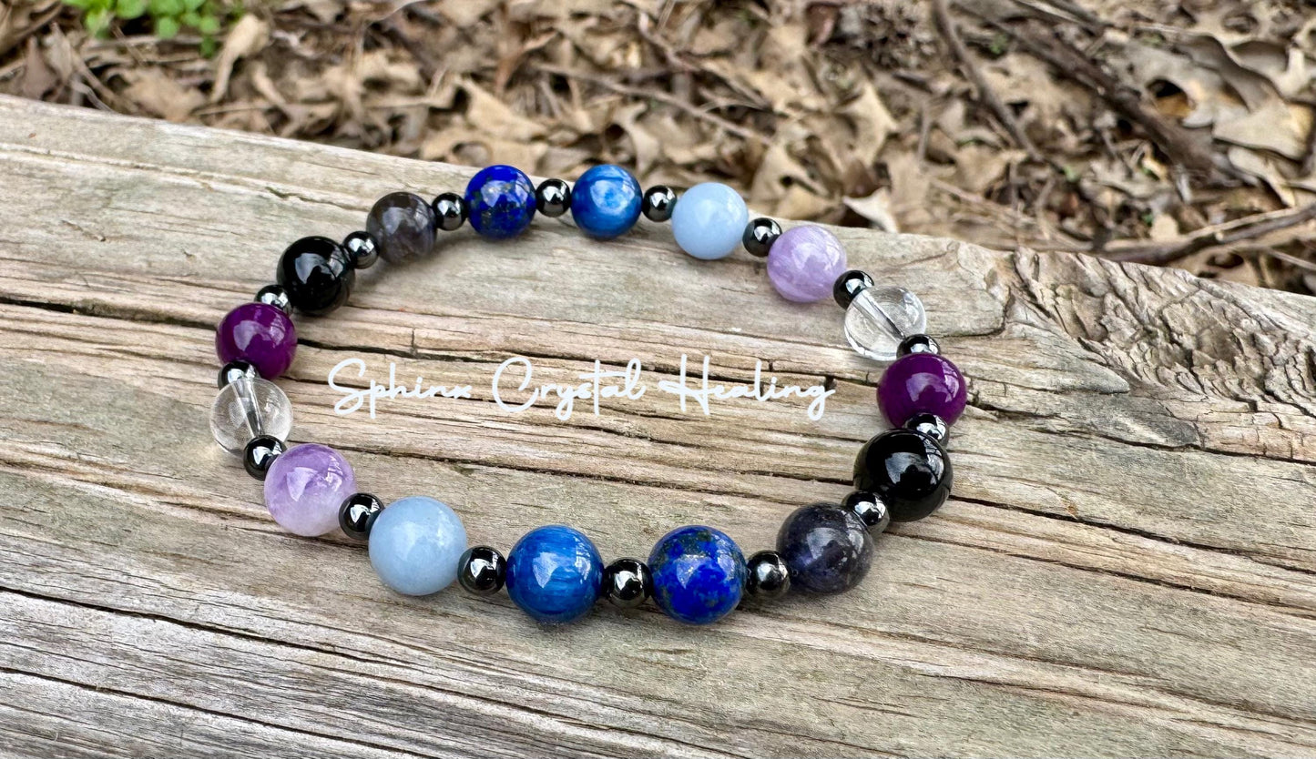 Psychic Abilities - Clairvoyance - " Inner Vision " Divine Light - Spiritual Awakening - Gifted Empath Telepathy - Crystal Healing Bracelet