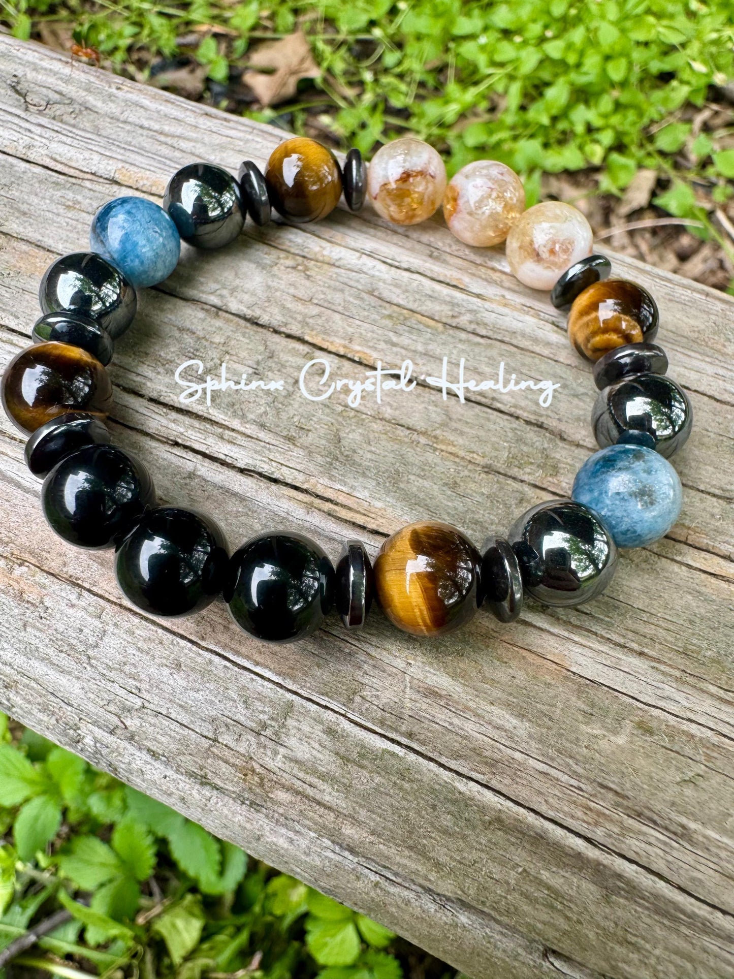 10MM Gemini Energy - Zodiac Astrology Bracelet " The Intelligent Gemini " May June Birthday - REAL Quality Crystals & Gemstones