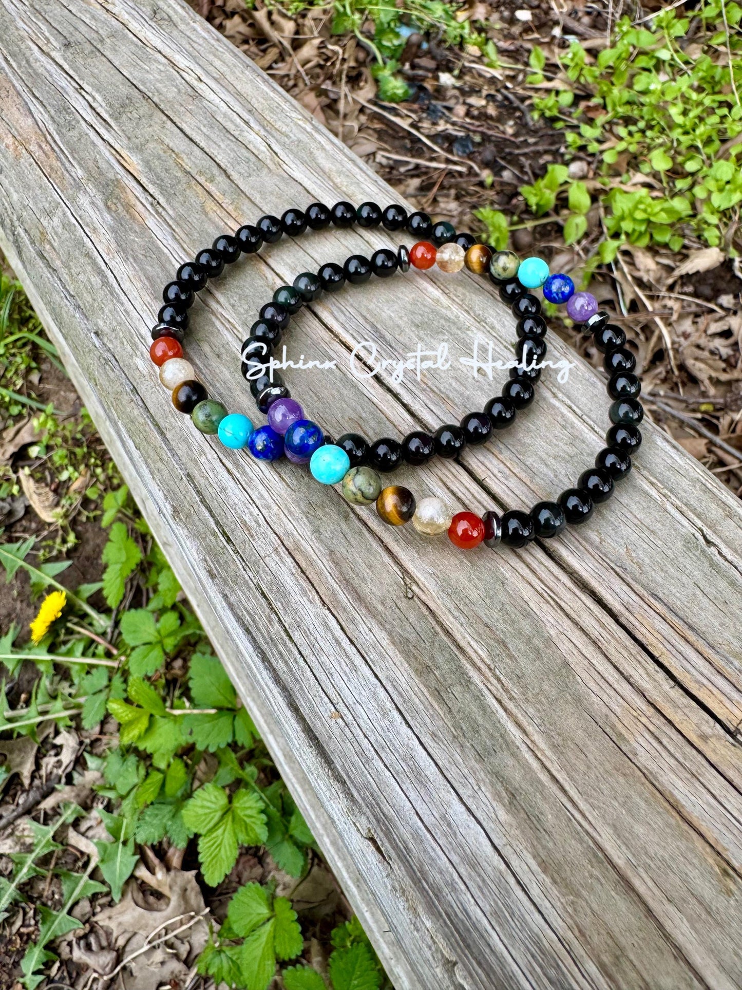 Protection Anklet - Protect and Ground - Balance Chakra Energy  - Black Obsidian & Hematite - Aura Shield - Crystal Healing Energy Gemstones