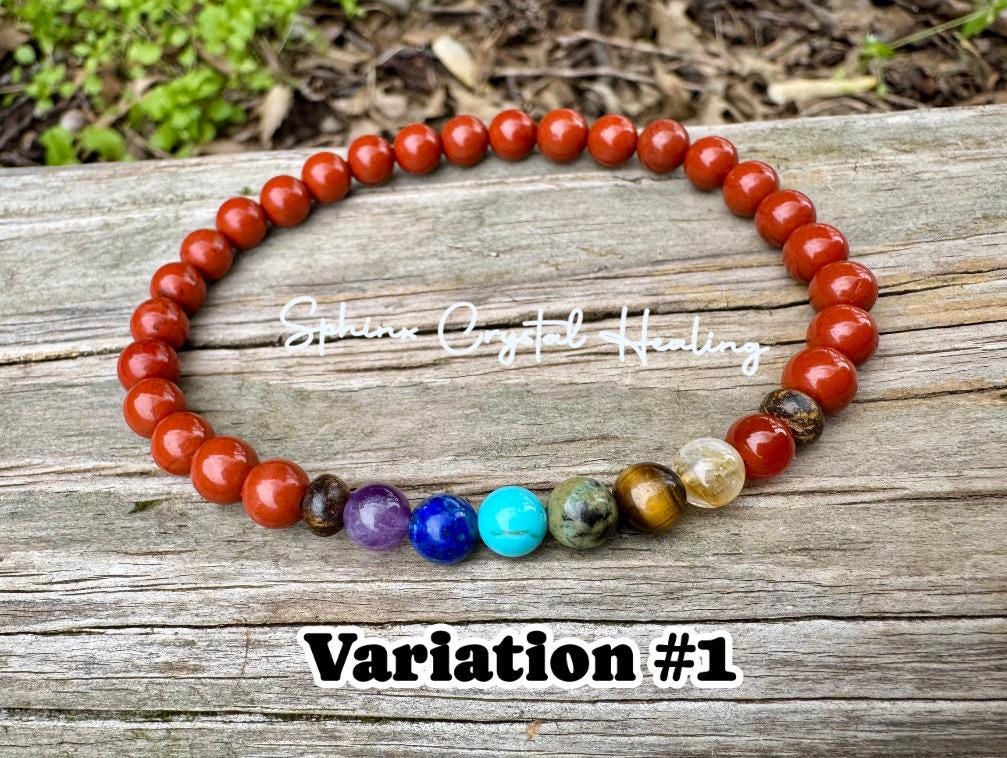 Grounding & Protection Anklet - Chakra Balance - AAA High Grade Red Jasper - Strength - Empowerment - Real Quality Crystal Healing Gemstones
