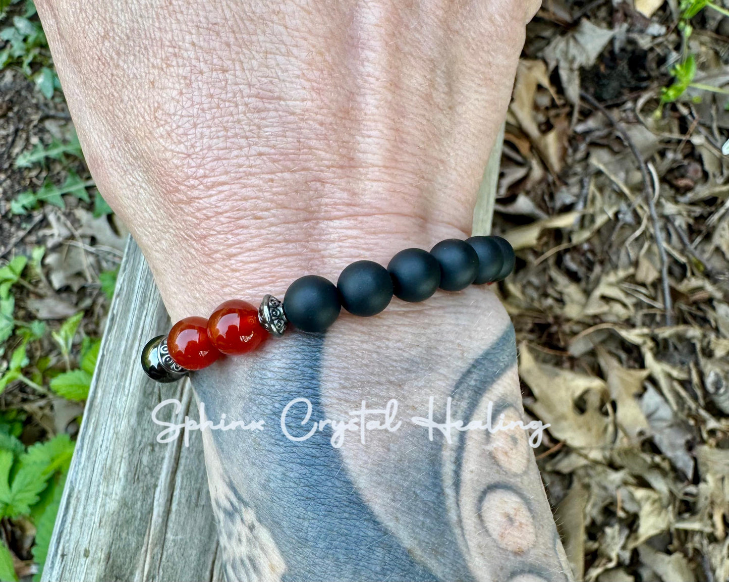 Strength - Courage - Protection " The Forge " Military - Crystal Healing - High Quality REAL Gemstone Bracelet - Spiritual Growth