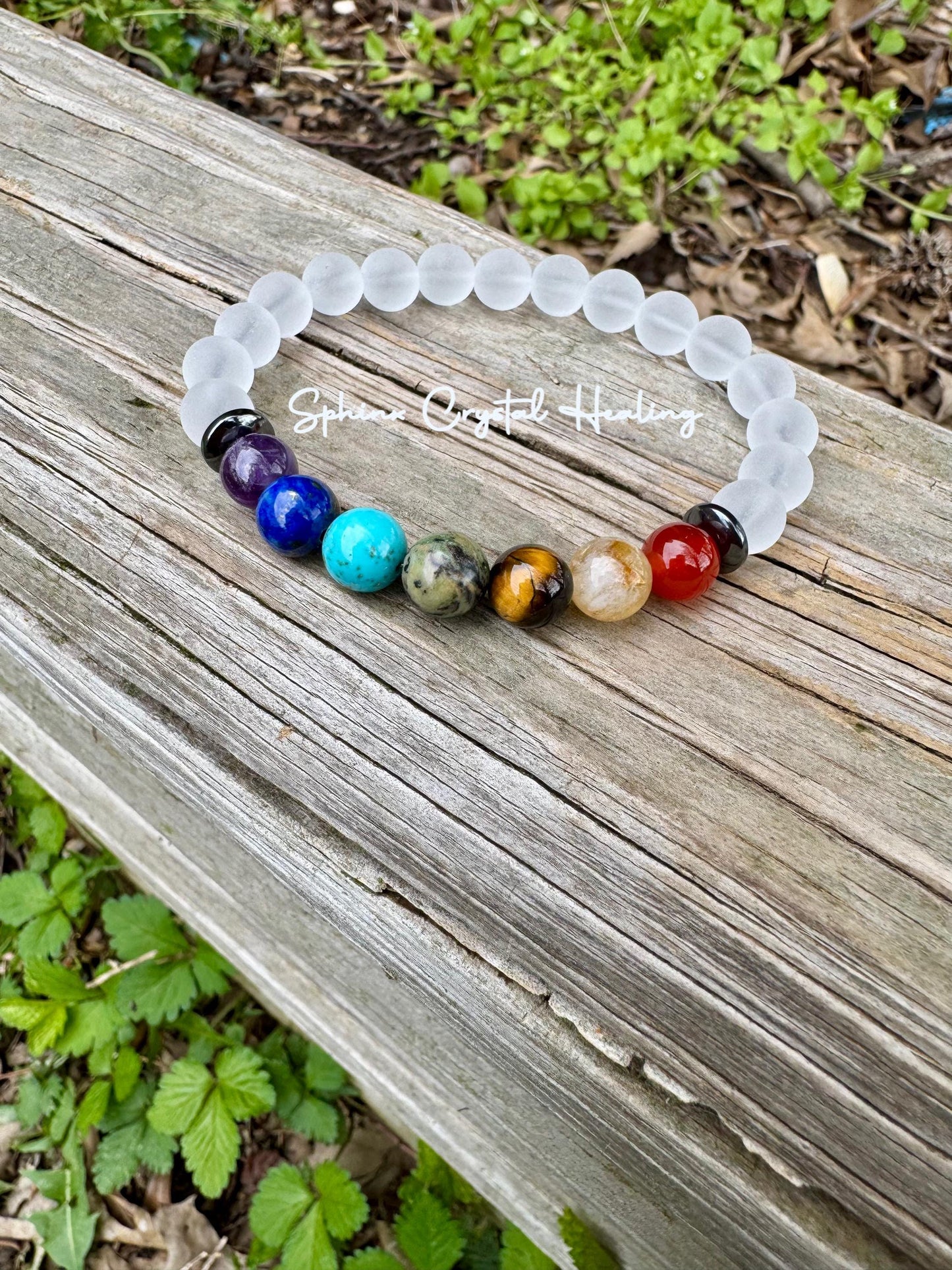 Clear Quartz Chakra - Spiritual Energy Balance - High Vibrational Stones - Higher Self - Aura Protection - Crystal Healing Gemstone Bracelet