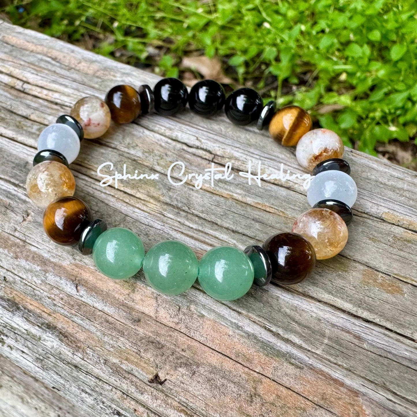 10MM Taurus Energy - Unisex Zodiac & Astrology Bracelet " The Determined Taurus " April May Birthday - Crystal Healing Quality Gemstones