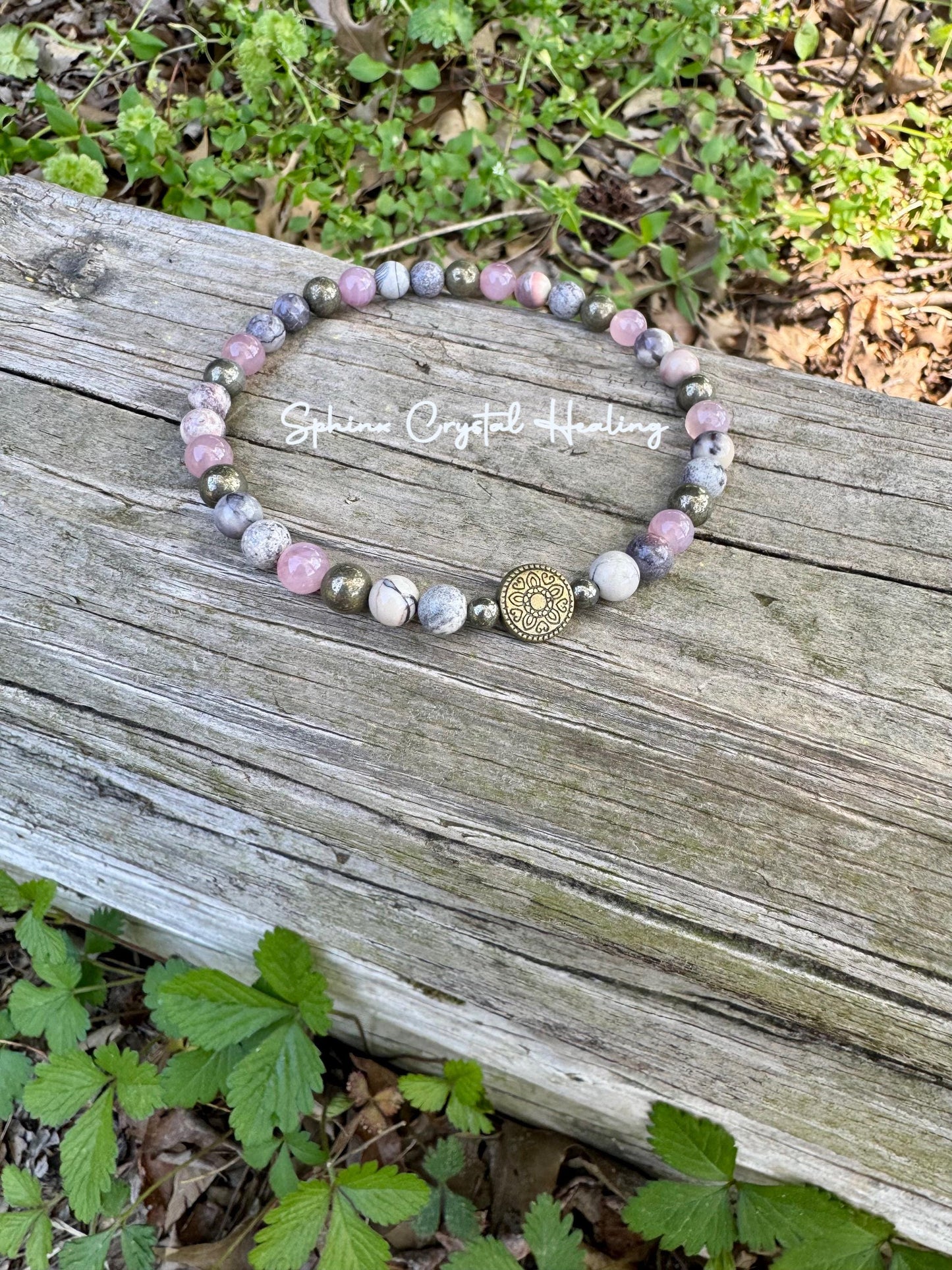 Heart Healing Anklet “The Four Noble Truths” Buddhism - Peace and Calming - Spiritual Energy Support - Real Crystal Gemstone Ankle Bracelet