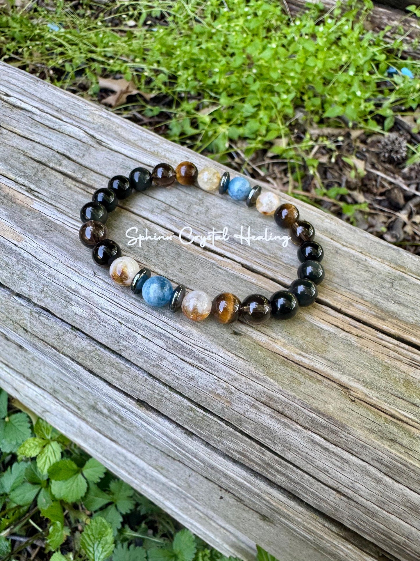 Gemini Energy - Zodiac Astrology Bracelet " The Intelligent Gemini " May June Birthday - REAL Quality Crystals & Gemstones - RARE Aquamarine
