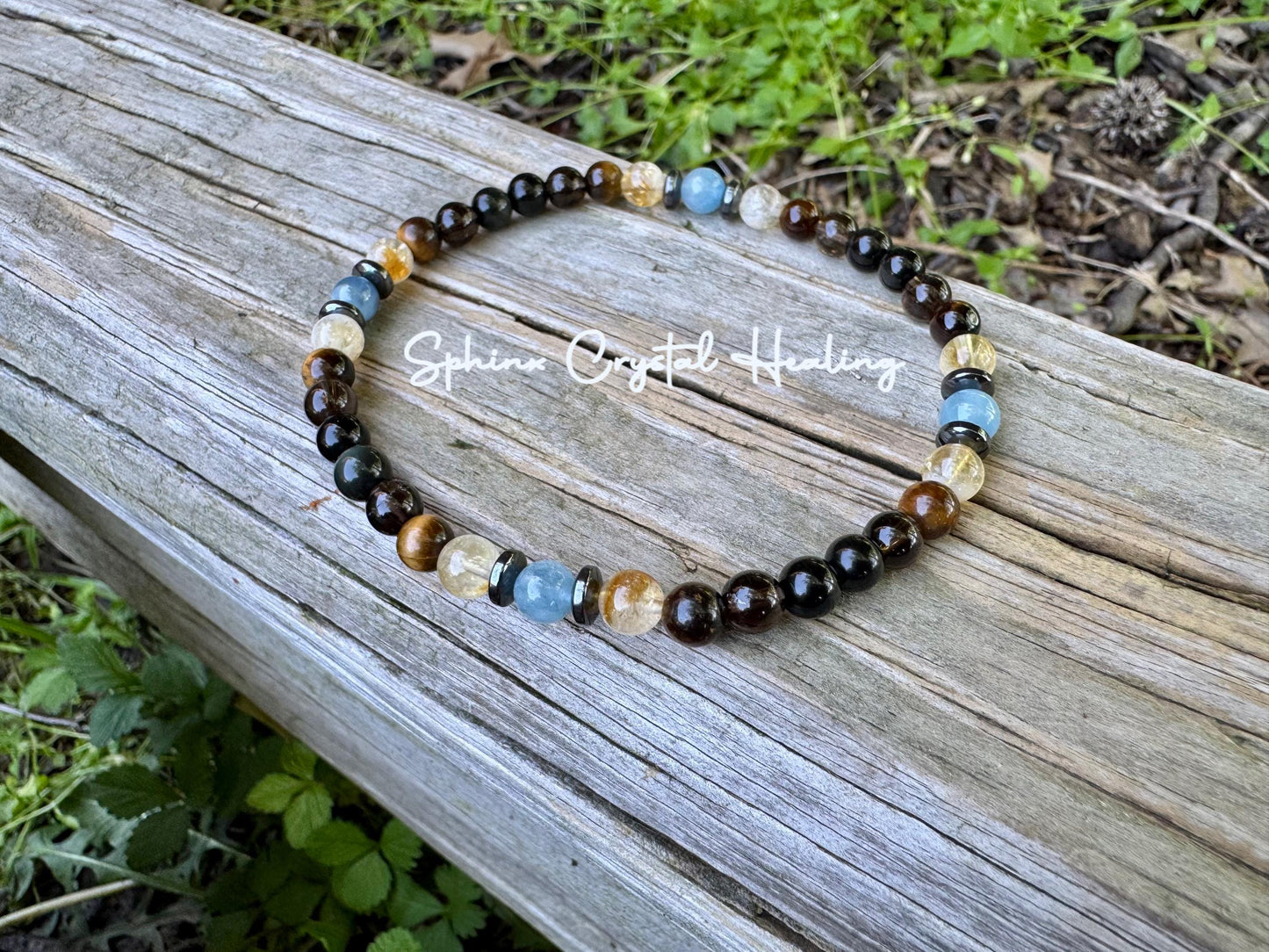 Gemini Energy Anklet - Zodiac Astrology " The Intelligent Gemini " May June Birthday - REAL Quality Crystals & Gemstones - RARE Aquamarine