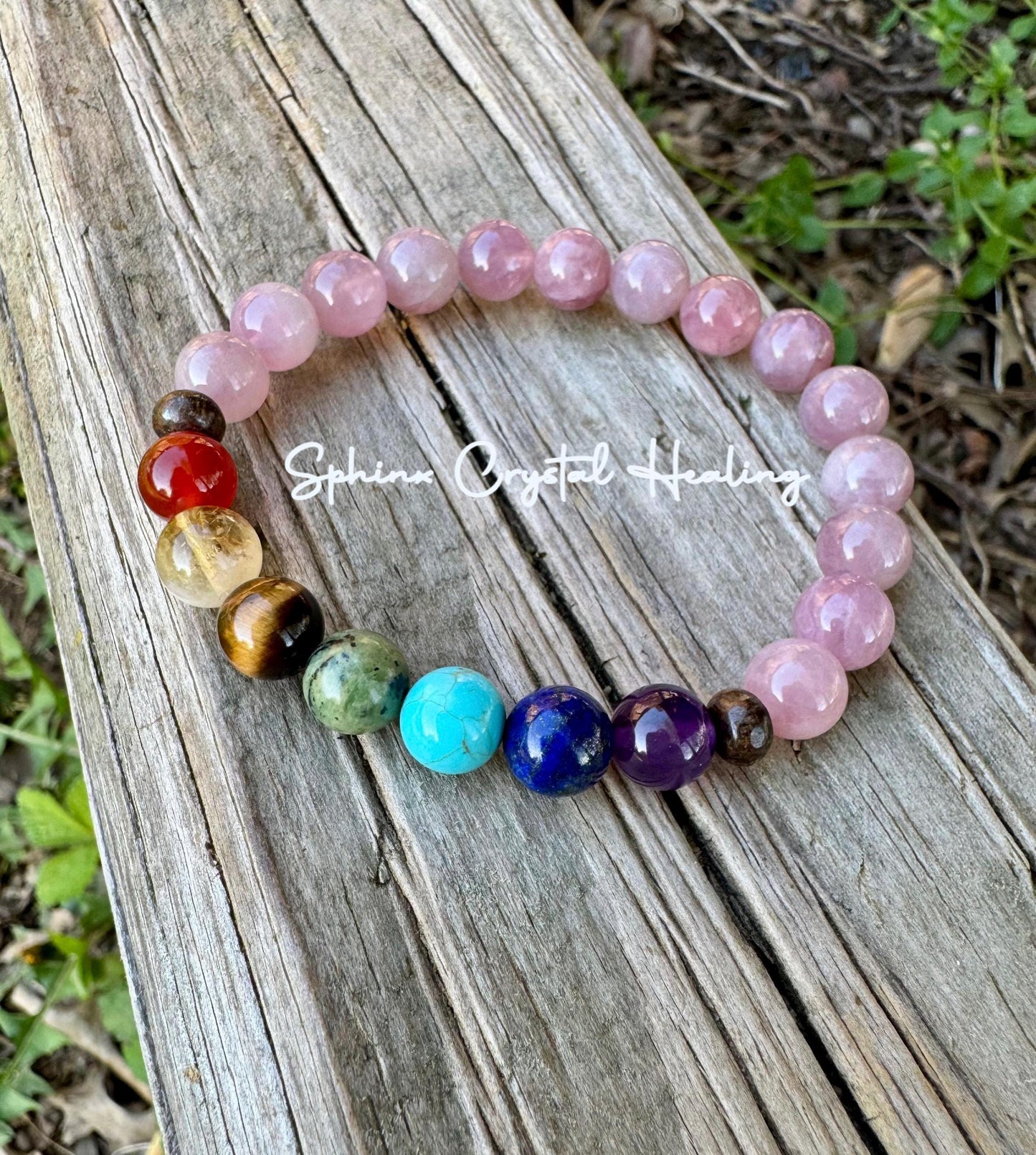 Emotional Healing - Self love & Confidence - RARE High Grade Rose Quartz - Chakra Balance - Anxiety Support - Real Crystal Gemstone Bracelet