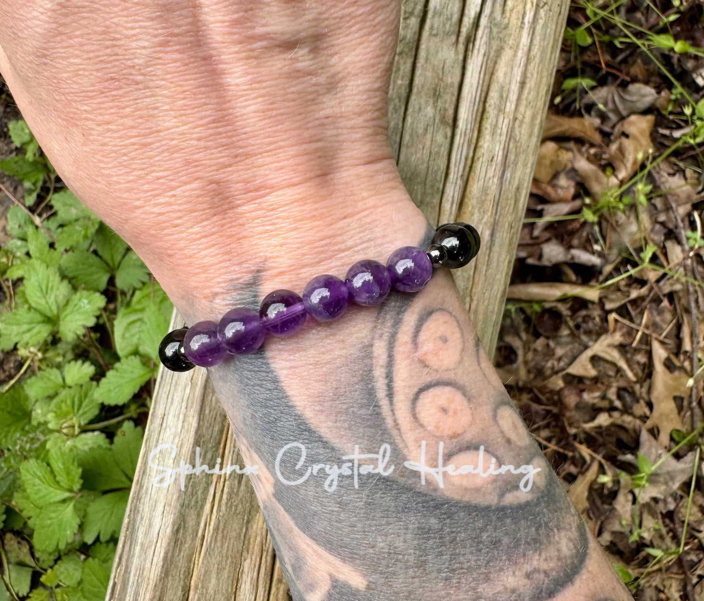 Christian Empath Protection " Shield Of Faith "  Black Tourmaline - REAL High Quality Gemstones - Crystal Healing Empathy Bracelet