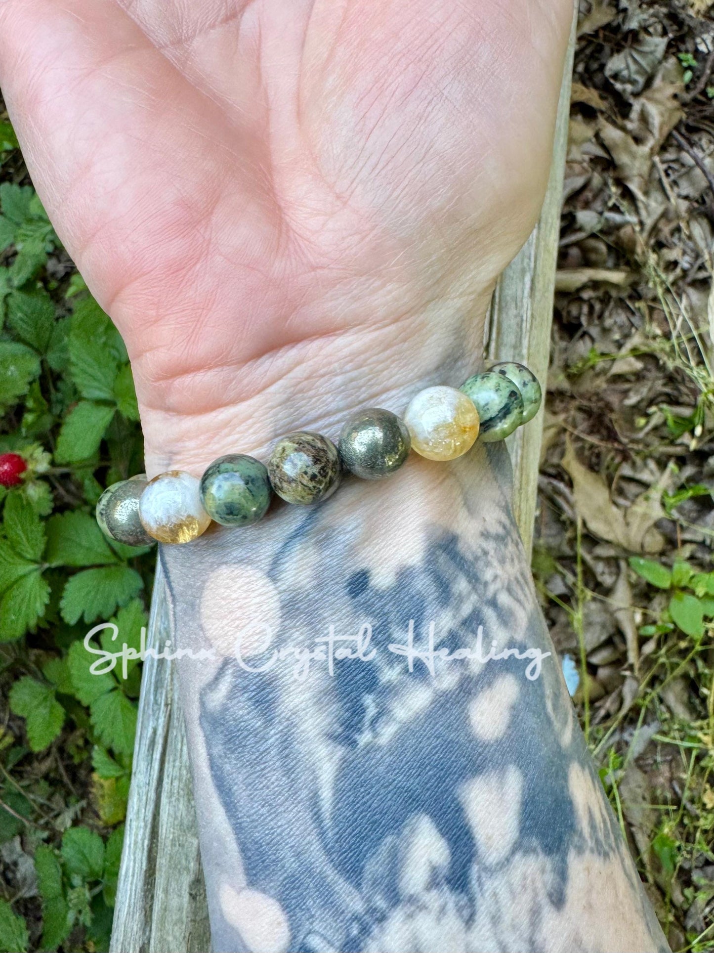 10MM Manifest Prosperity & Abundance " Show Me The Money " Success Business Mindset -  Wealth and Fortune - AAA Crystal Gemstone Bracelet