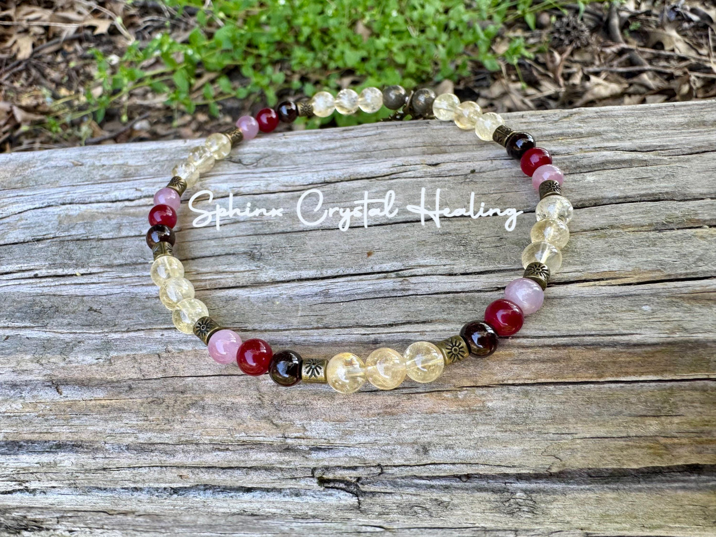 Prosperity Anklet - Manifest Wealth Abundance " The Heart of Lakshmi " Hindu Goddess - Deity - Real Gemstone Crystal Healing Ankle Bracelet