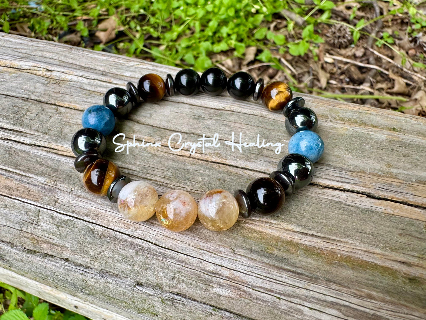 10MM Gemini Energy - Zodiac Astrology Bracelet " The Intelligent Gemini " May June Birthday - REAL Quality Crystals & Gemstones