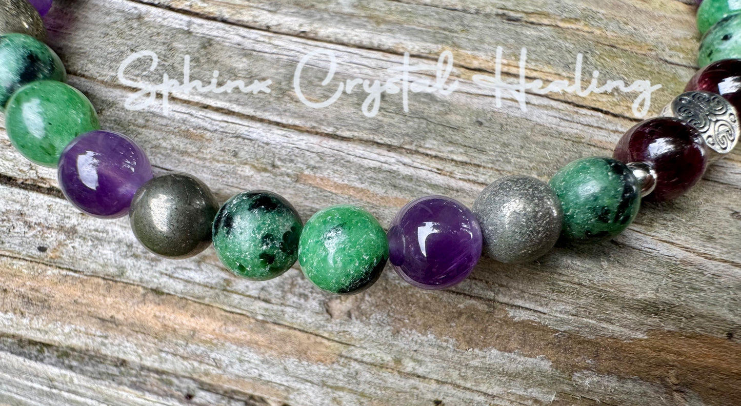 Let Go - Emotional Healing - Grief Anger - Forgiveness " The Purge to Freedom " Crystal Therapy Healing Anklet - Quality Gemstones