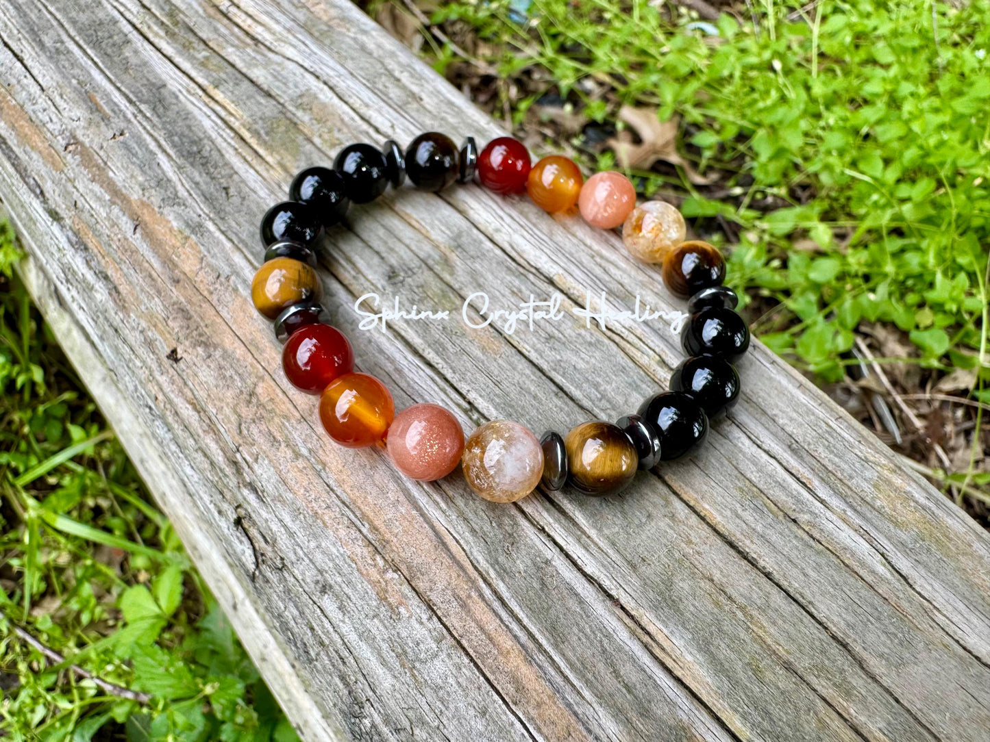 10MM Leo Energy - Zodiac Horoscope - " The Fearless Leo " July August Birthday - Crystal Healing Quality Gemstone Astrology Bracelet
