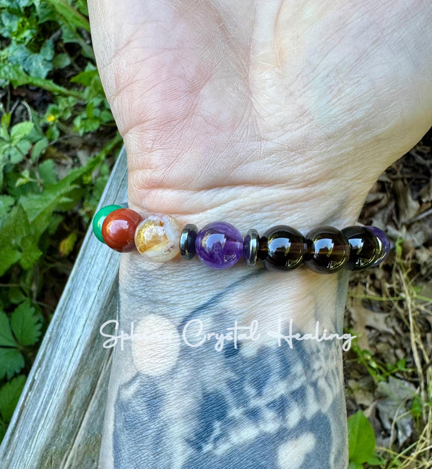 10MM Scorpio Energy " The Protector, Scorpio " October November Birthday - High Quality REAL Gemstones - Crystal Healing Astrology Bracelet