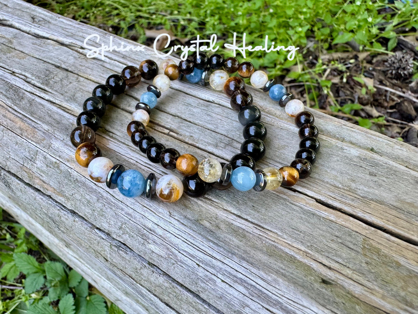 Gemini Energy - Zodiac Astrology Bracelet " The Intelligent Gemini " May June Birthday - REAL Quality Crystals & Gemstones - RARE Aquamarine
