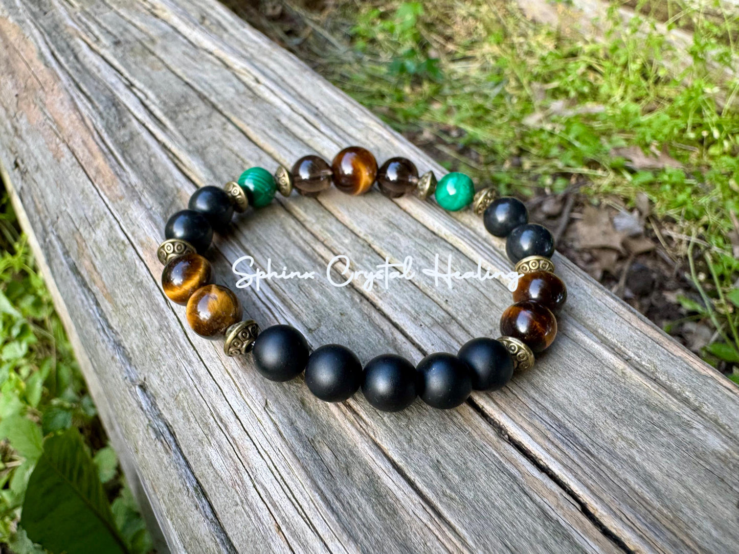 Business Mindset - Wise Leadership “ The God Father “ Success & Prosperity Bracelet - Crystal Therapy Quality Malachite Gemstone Bracelet