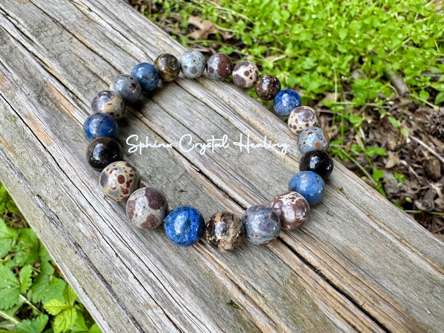 10MM Intuition - Gifted Abilities - Insight " The Spirit Walkers Totem " AAA Dumortierite - Phlogopite - Crystal Healing Gemstone Bracelet