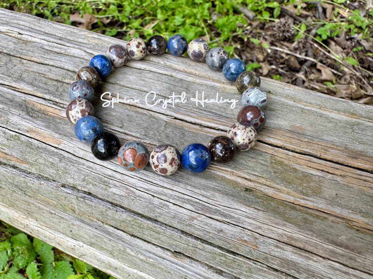 10MM Intuition - Gifted Abilities - Insight " The Spirit Walkers Totem " AAA Dumortierite - Phlogopite - Crystal Healing Gemstone Bracelet