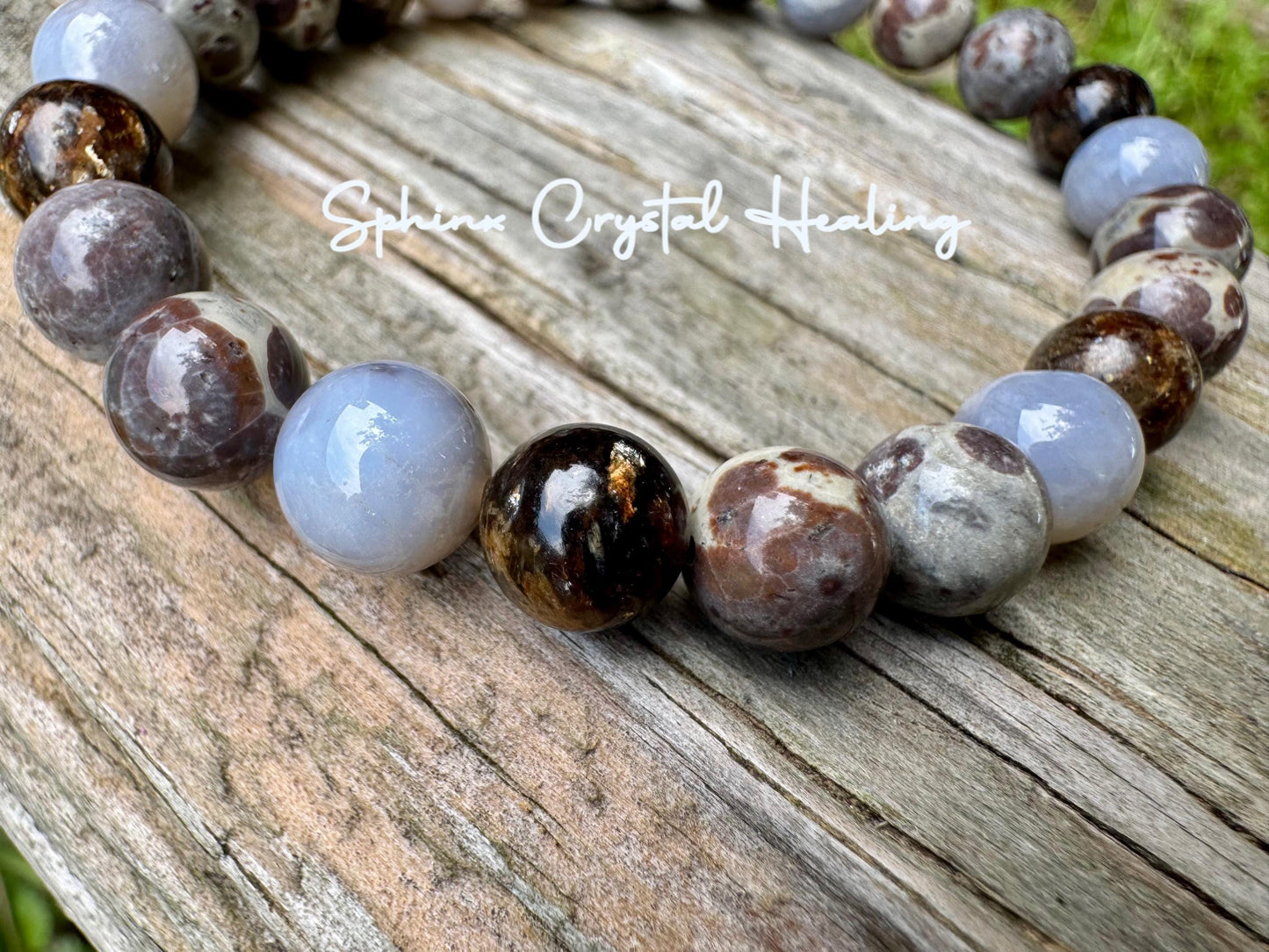 Heart Healing & Recharge - Empath support " The Heart Menders Totem " RARE Blue Rose Quartz - Stress and Anxiety - Crystal Gemstone Bracelet