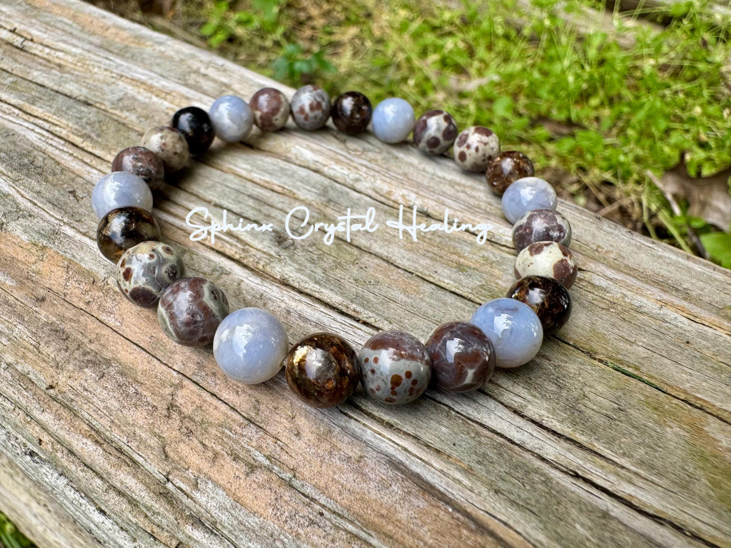 Heart Healing & Recharge - Empath support " The Heart Menders Totem " RARE Blue Rose Quartz - Stress and Anxiety - Crystal Gemstone Bracelet