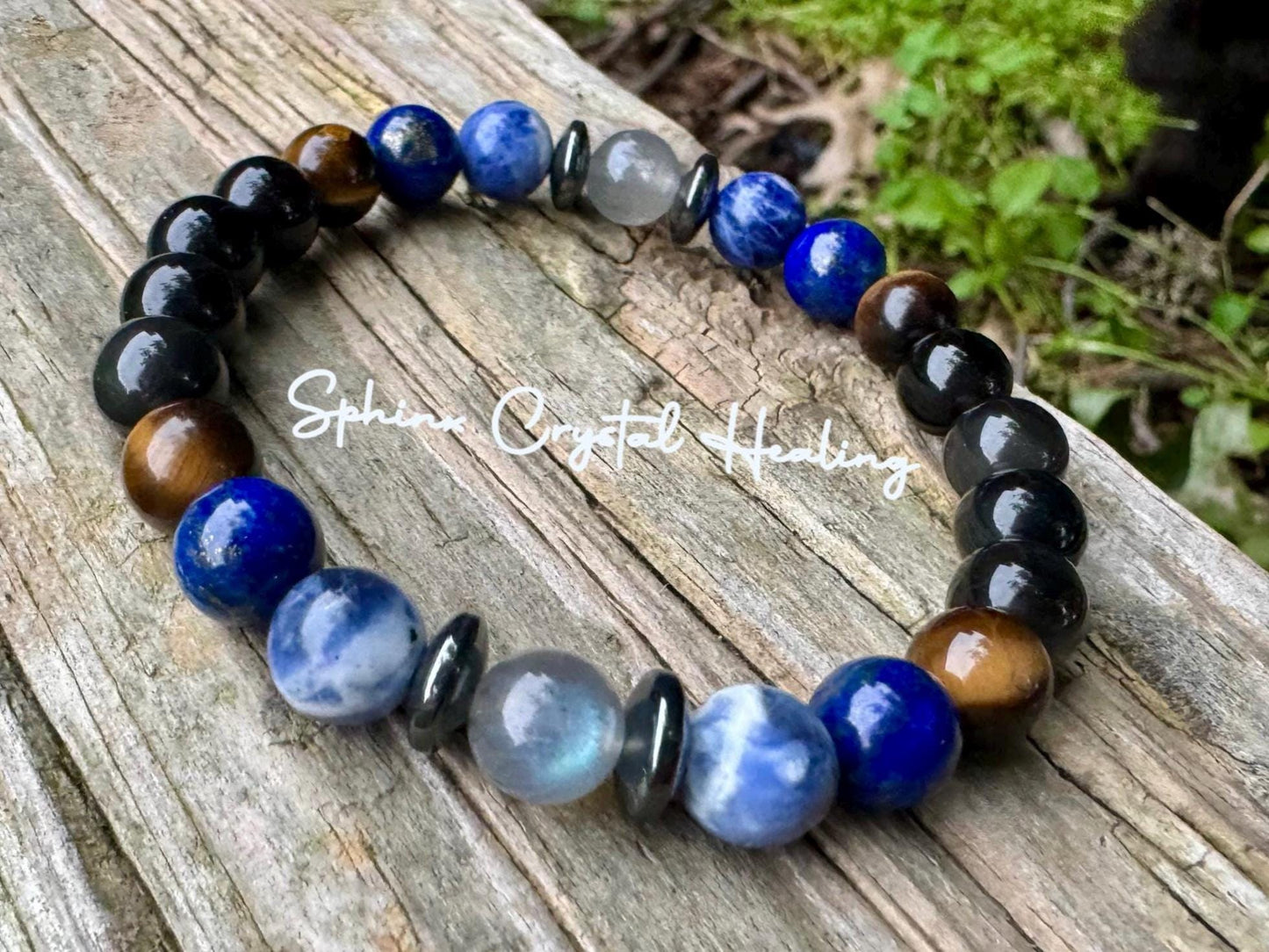 Sagittarius Energy Bracelet " The Optimistic Sagittarius " November December Birthday - Lapis - Sodalite - Labradorite Crystal Gemstones